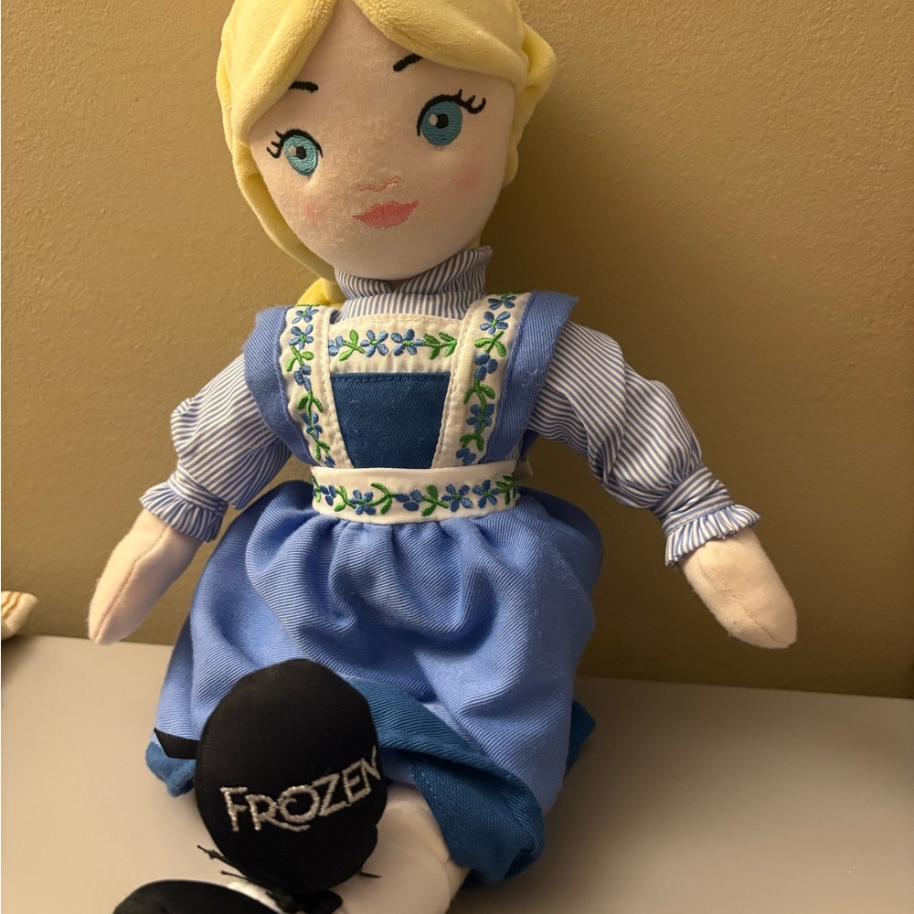 Disney Frozen Plush Doll - Blue and Blonde
